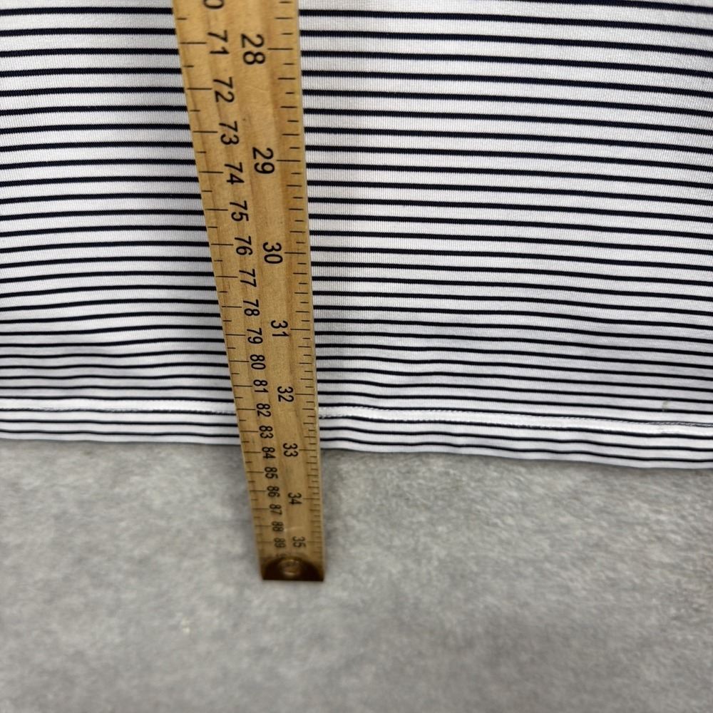 Greyson Polo Shirt Mens‎ XL Blue White Striped Trump National Charlotte Golf - Picture 8 of 9